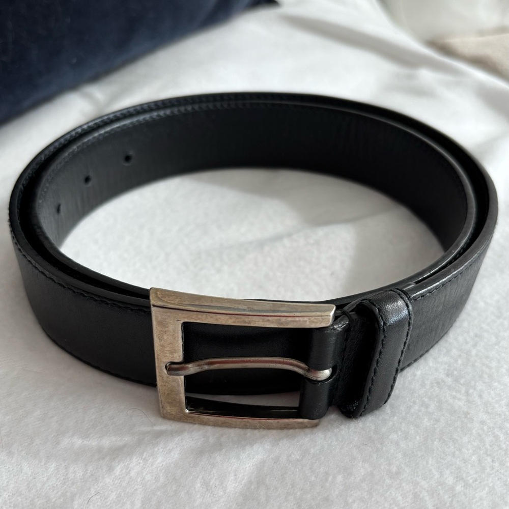 Prada Black Leather Belt